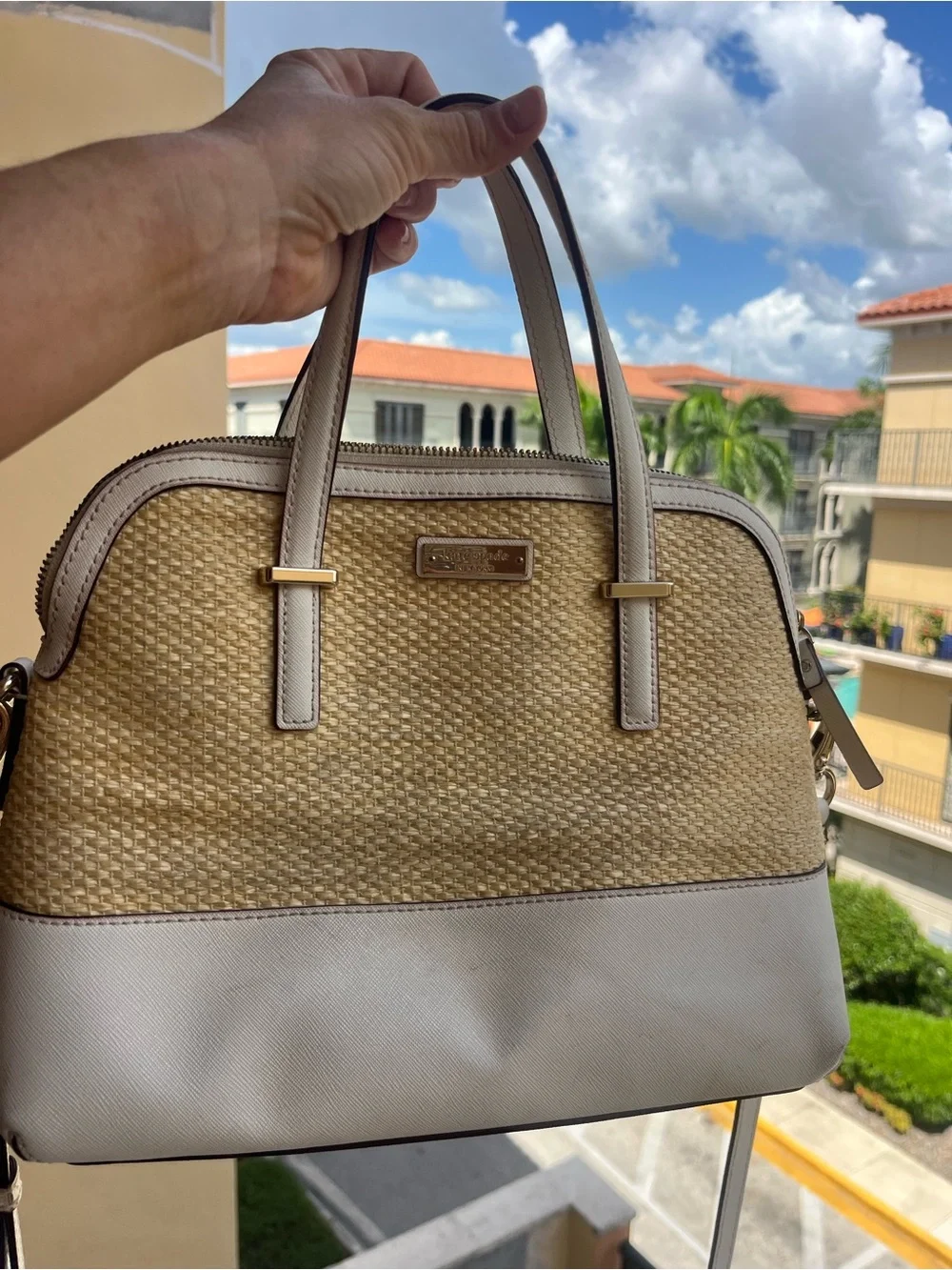 kate spade structured satchel